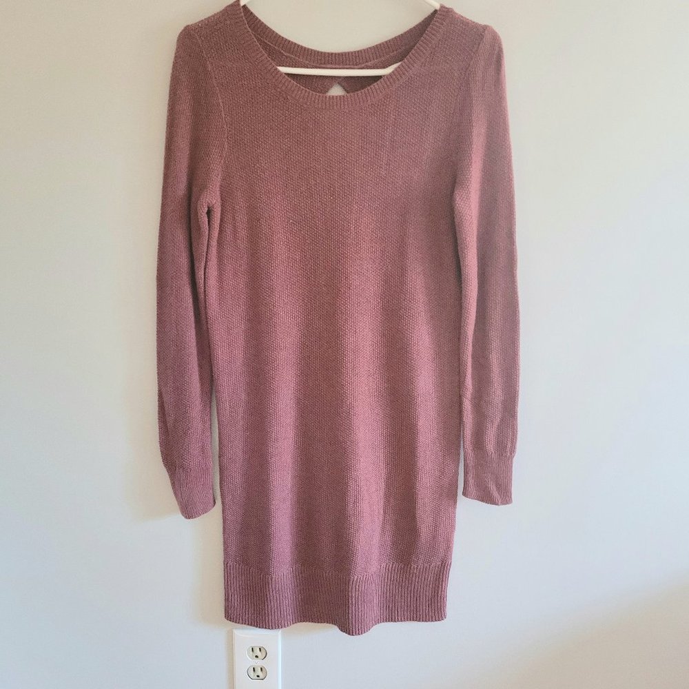 American Eagle Blush Pink Long Sleeve Sweater Dress, Size Small